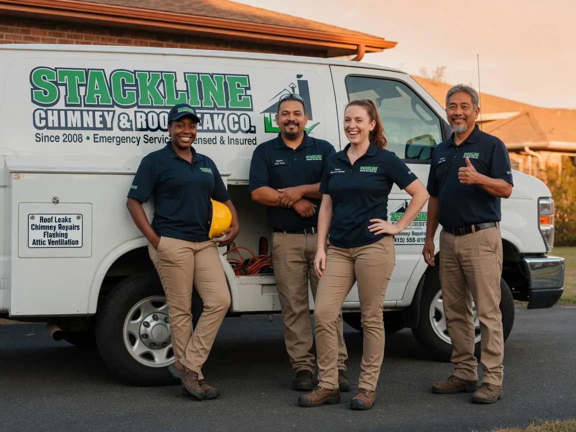 Chimney flashing repair company in Channelview, TX